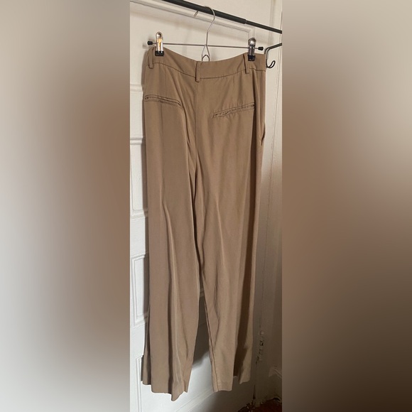 Reformation Tan High Rise Wide Leg Mason Pant - Picture 8 of 8